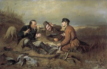 狩猟 Painting - 休息中のハンター 1871